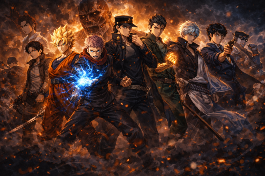 Epic anime heroes lineup representing anime better than Dragon Ball recommendations