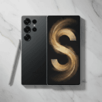 Samsung Galaxy S26 Ultra premium design with sleek titanium frame and curved AMOLED display