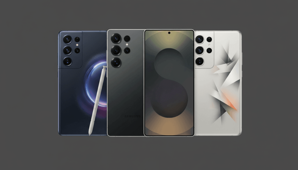 Samsung Galaxy S26 Ultra vs Samsung Galaxy S26 series comparison highlighting design and size differences