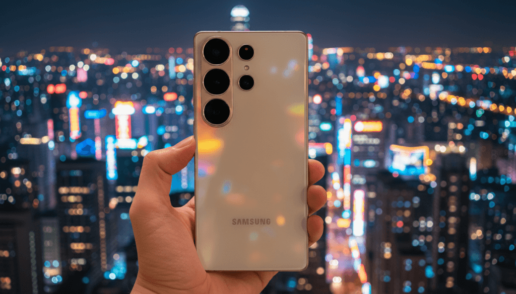 Samsung Galaxy S26 Ultra India price reveal showcasing flagship smartphone with premium finish