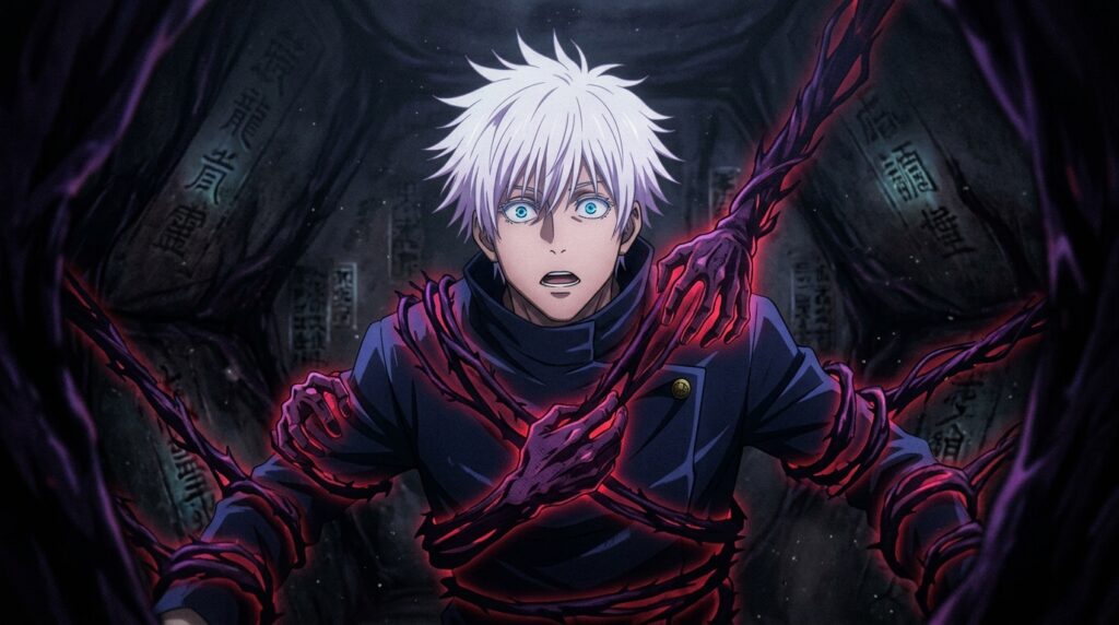 Satoru Gojo sealed inside the Prison Realm