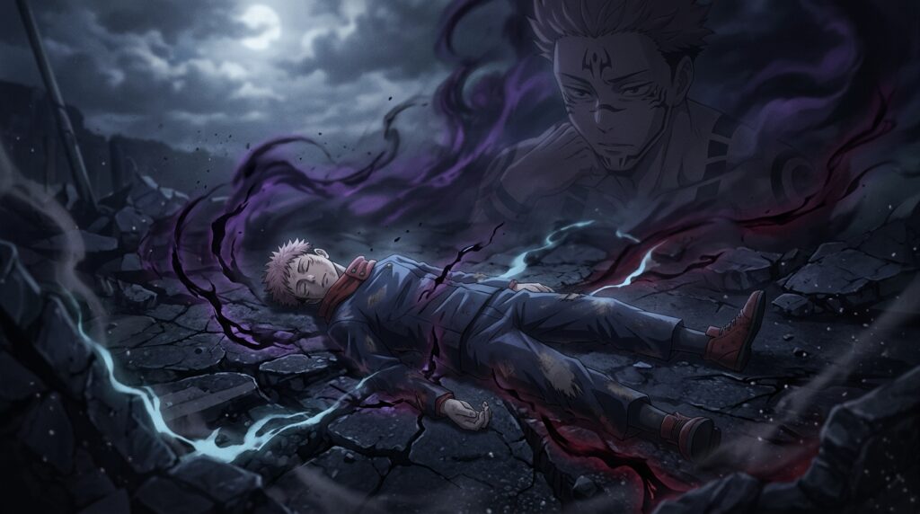 Yuji Itadori’s first death and sacrifice