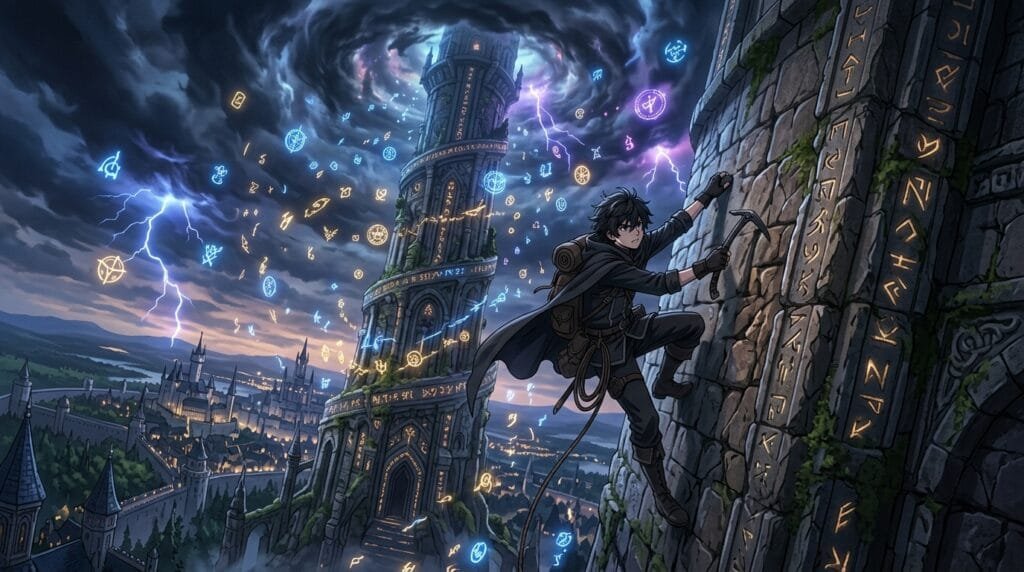 Wistoria season 3 magical tower exploration scene