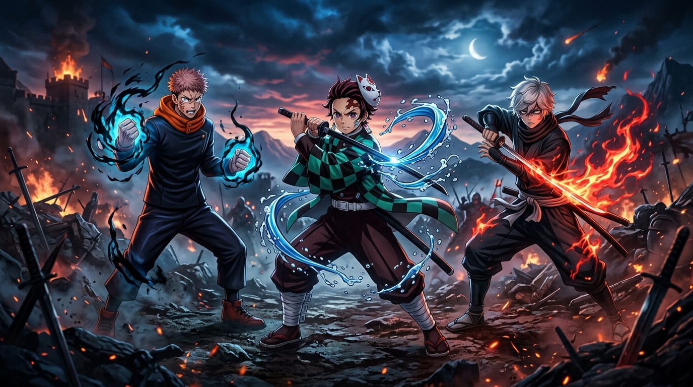 Hell’s Paradise game inspired by Jujutsu Kaisen and Demon Slayer anime battle styles