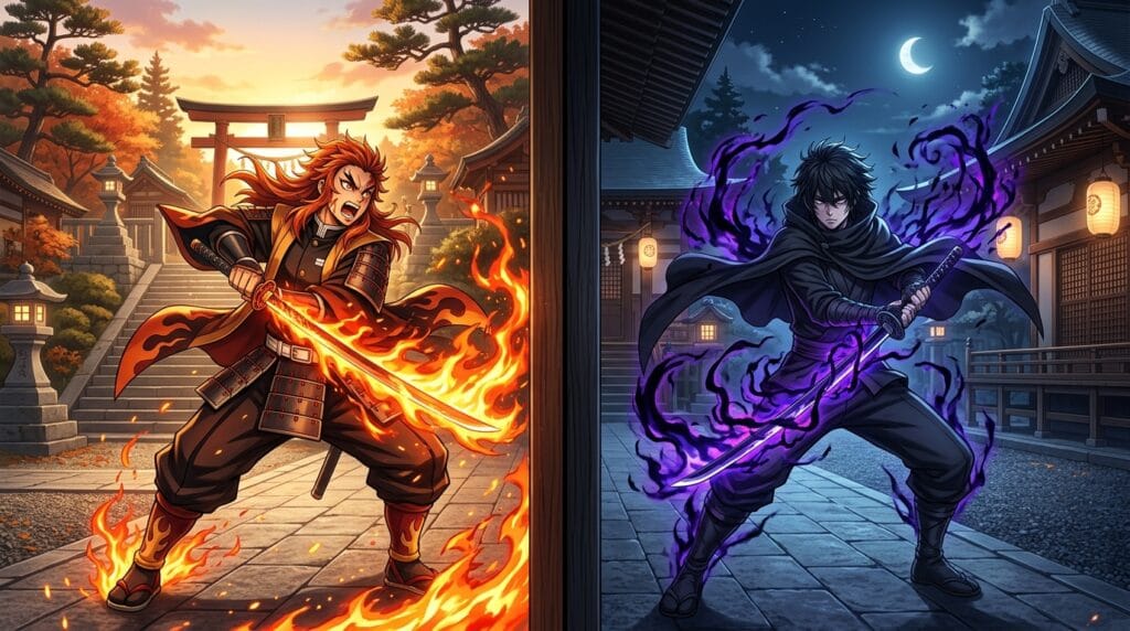 Comparison between Demon Slayer and Sword of the Demon Hunter anime series