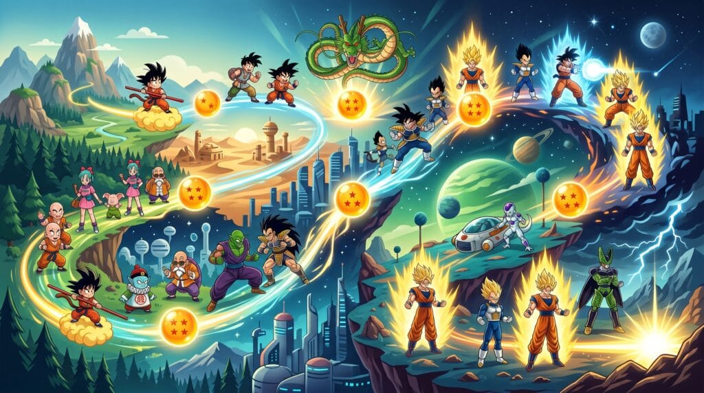 Dragon Ball movie watch order infographic