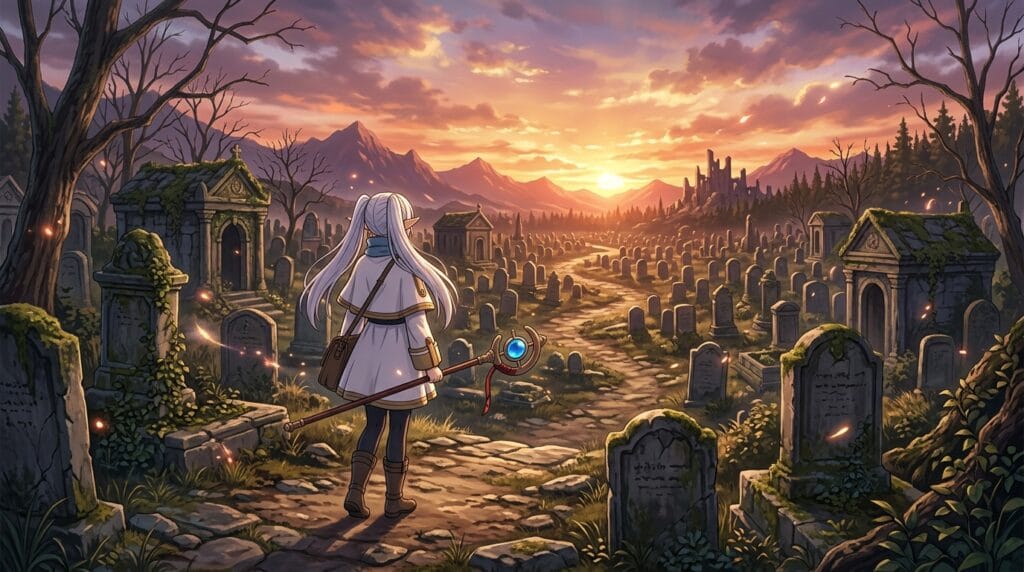 Frieren ending journey symbolizing uncertain anime continuation