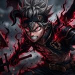 Asta using his powerful transformation in Black Clover Season 2 artwork.