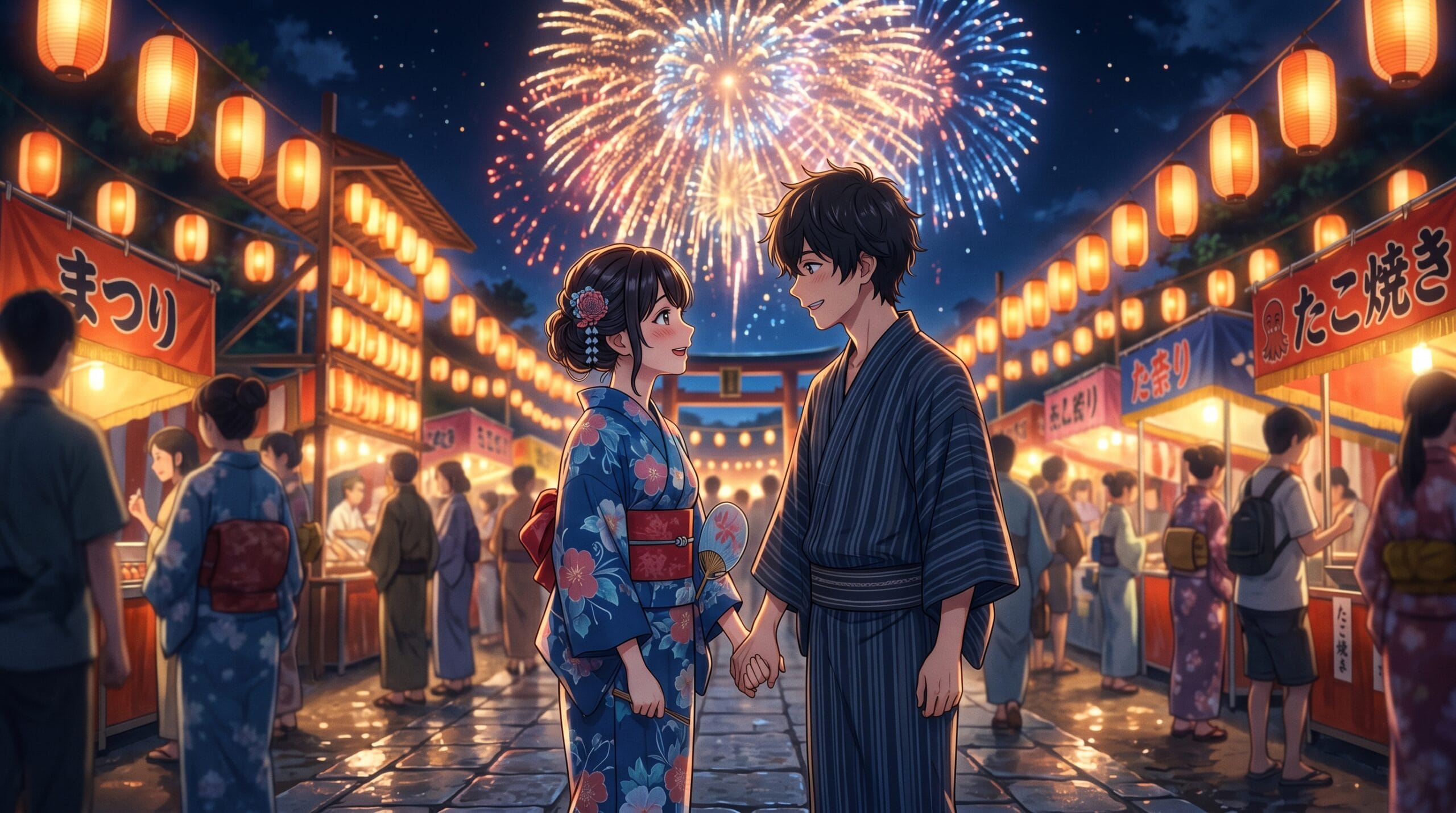 Romantic festival date scene from You and I Are Polar Opposites Season 2.