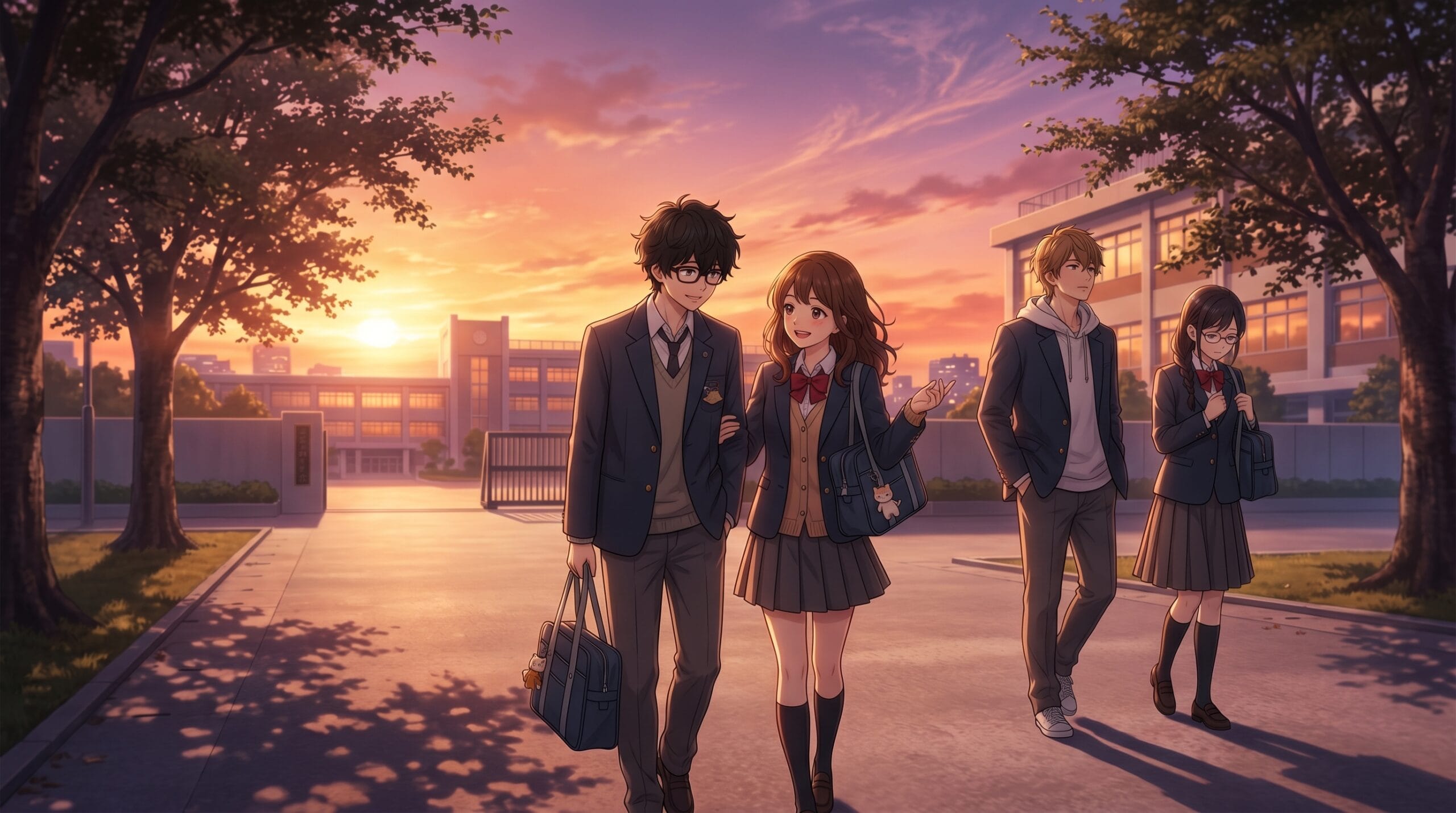 Main characters from You and I Are Polar Opposites Season 2.