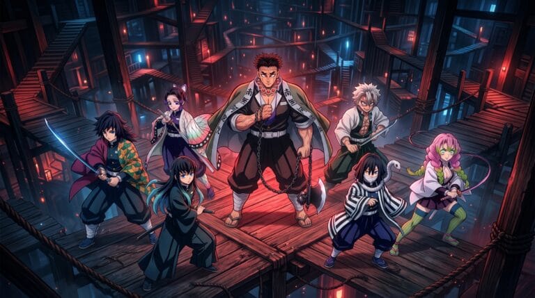 Demon Slayer Infinity Castle Part 2 strongest Hashira debate featuring elite Hashira inside the Infinity Castle