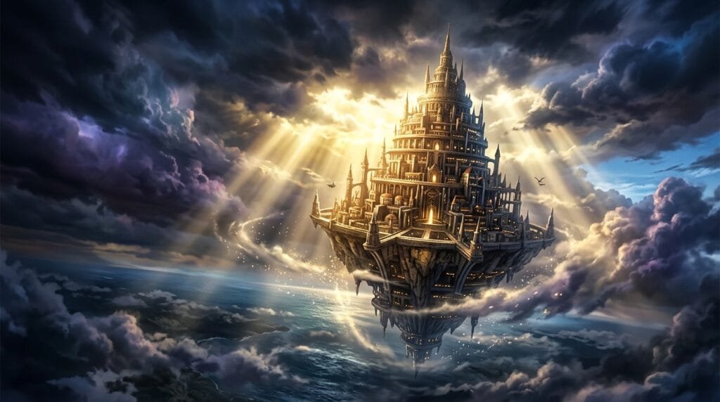 Sword Art Online Return to Aincrad featuring iconic floating castle visual