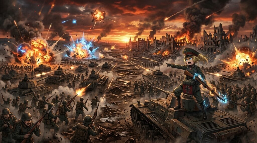 Saga of Tanya the Evil final war battle scene Season 2