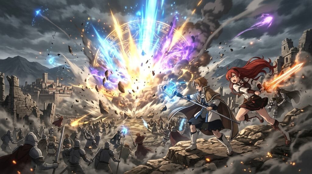  Mushoku Tensei epic battle scene