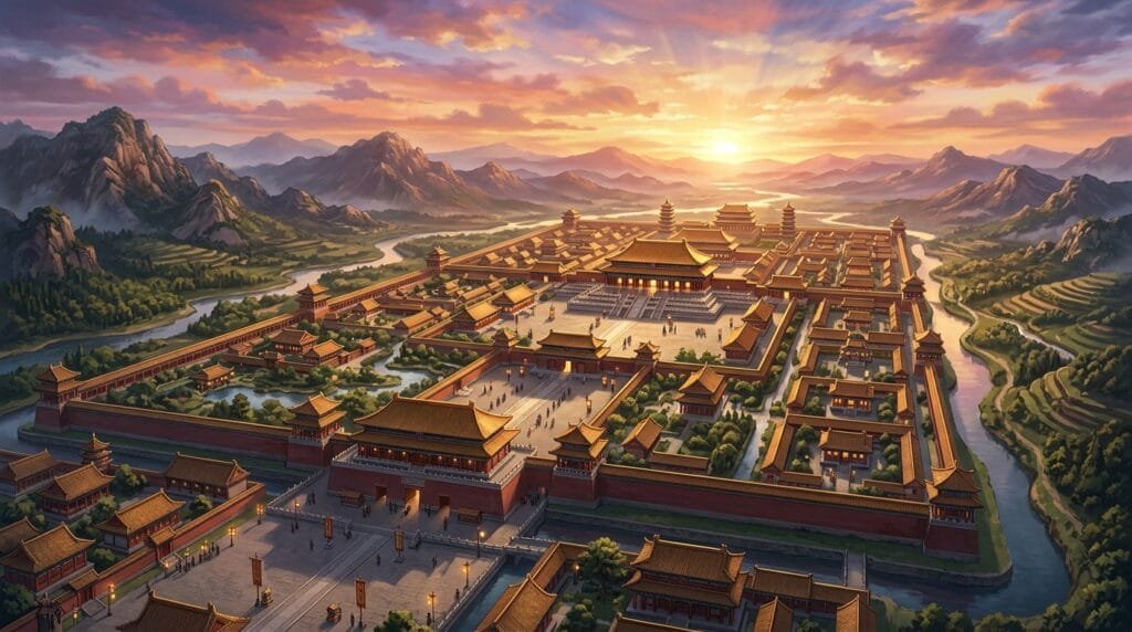  Imperial palace setting from anime movie