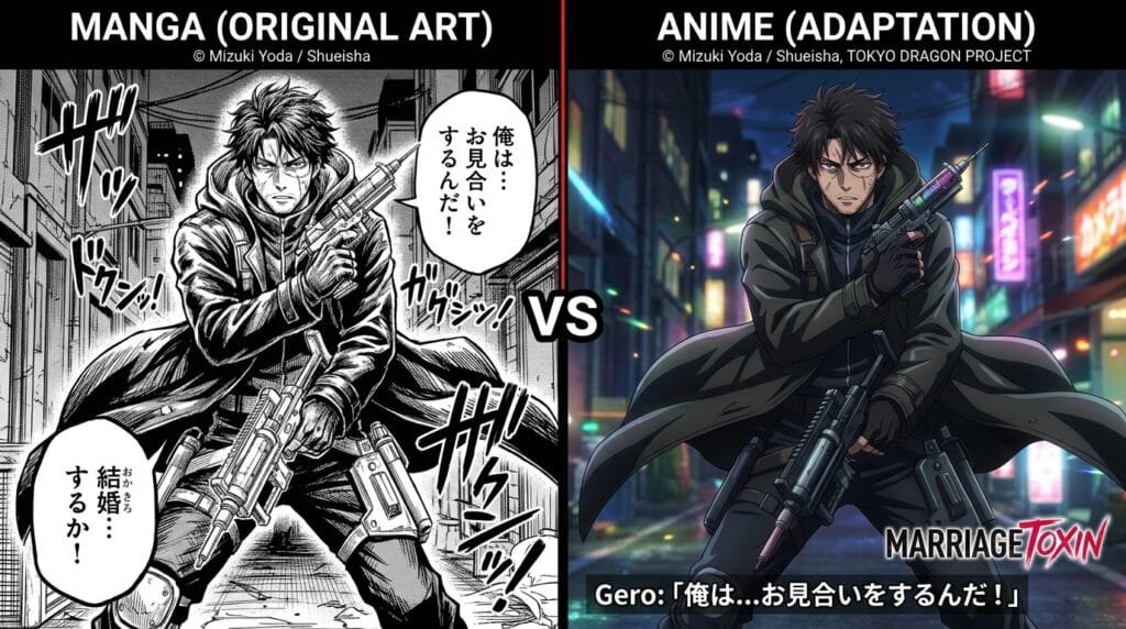 MarriageToxin manga vs anime adaptation.